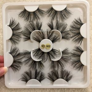 7 Pairs Dramatic Long Thick Natural 25mm False Fake Eyelashes